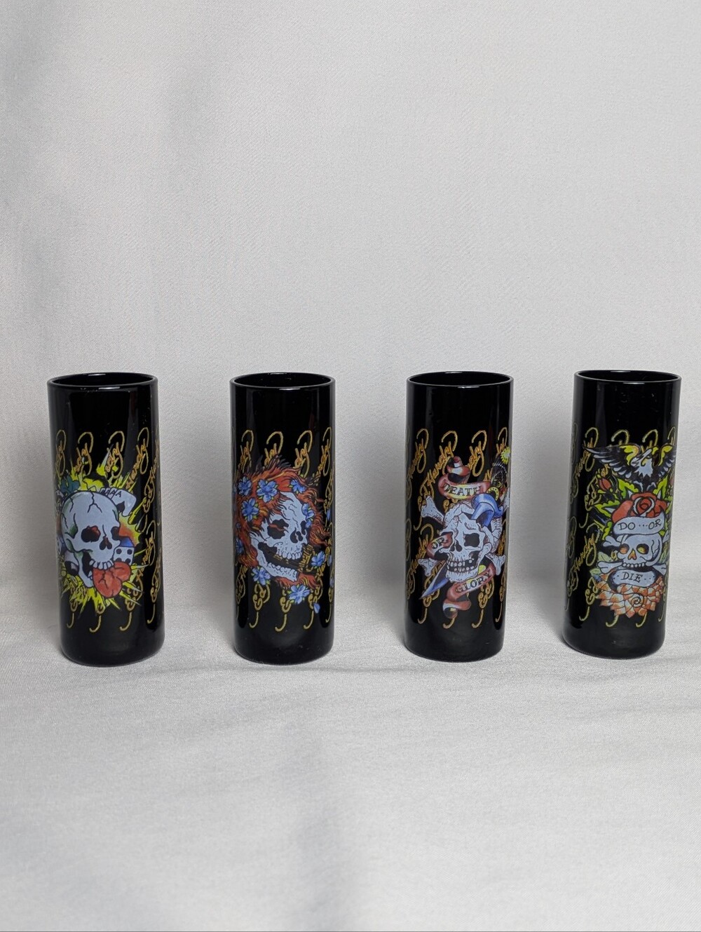 Ed Hardy Shot Glasses Set Of Four
